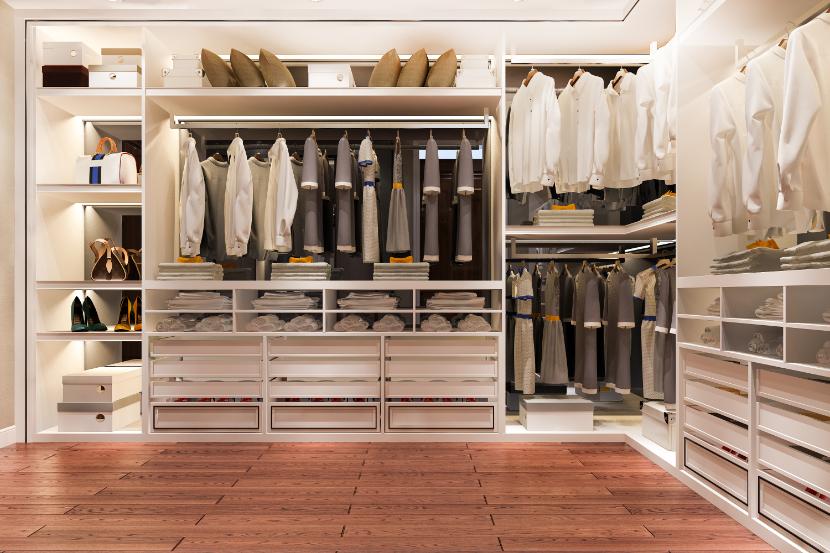 Bespoke Walk-in Wardrobe in Kensington W8 7